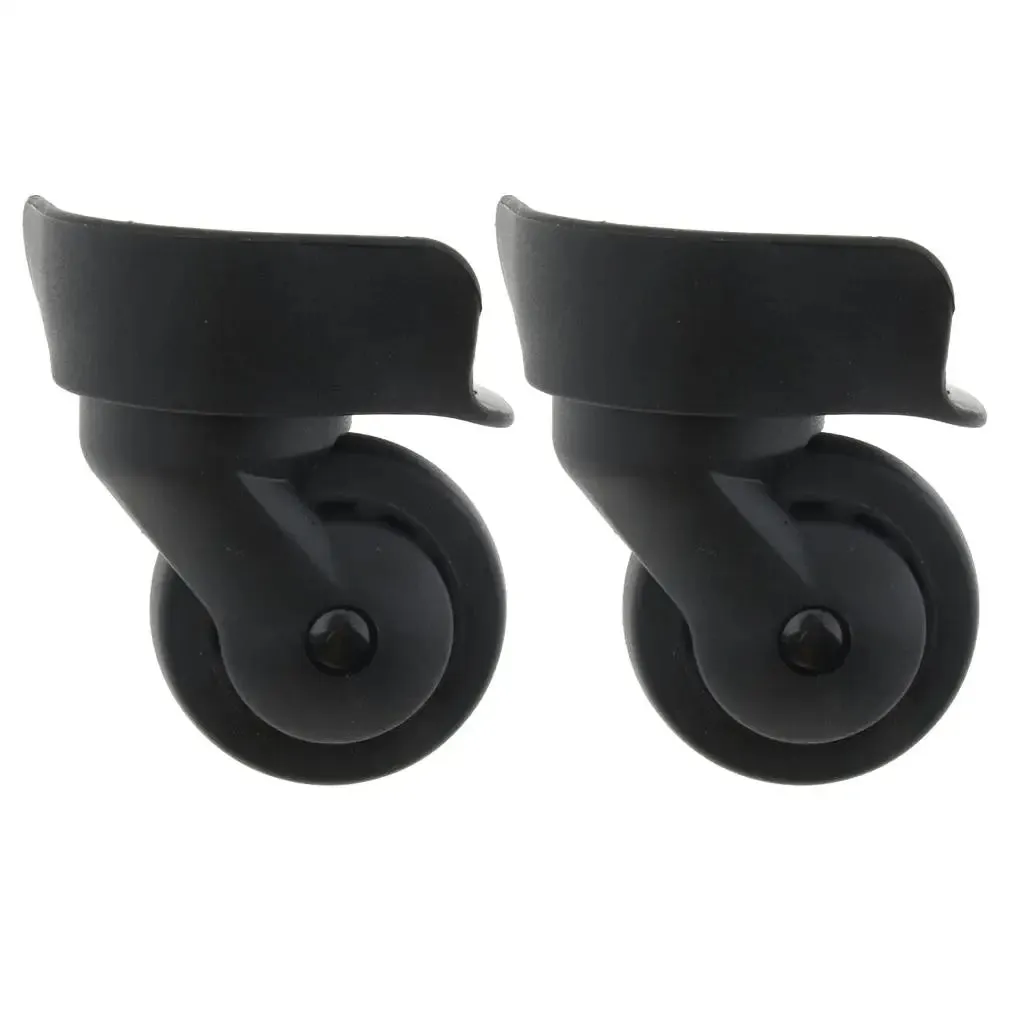 2 Pieces DIY Travel Luggage Left And Right Swivel Coaster Wheels A65-Size S