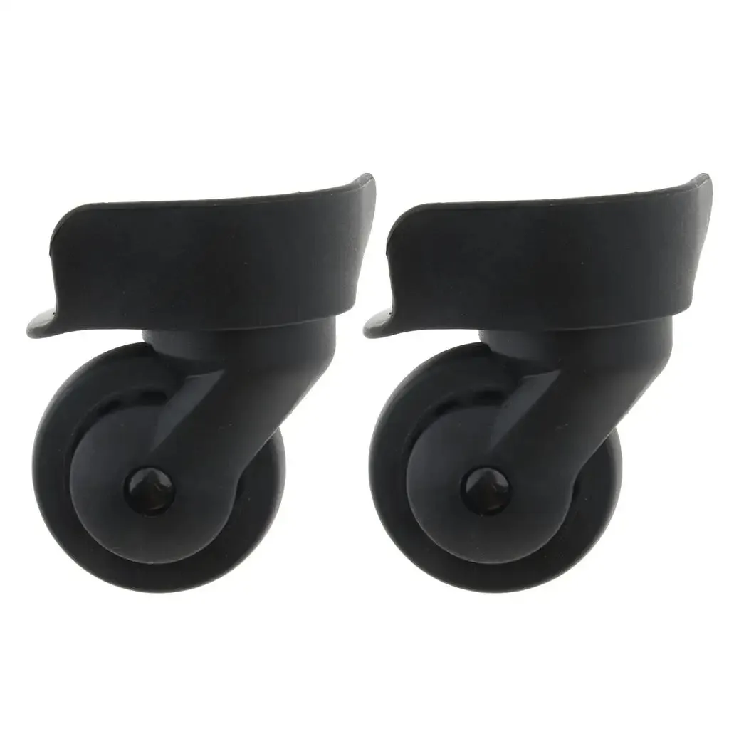 2 Pieces DIY Travel Luggage Left And Right Swivel Coaster Wheels A65-Size S