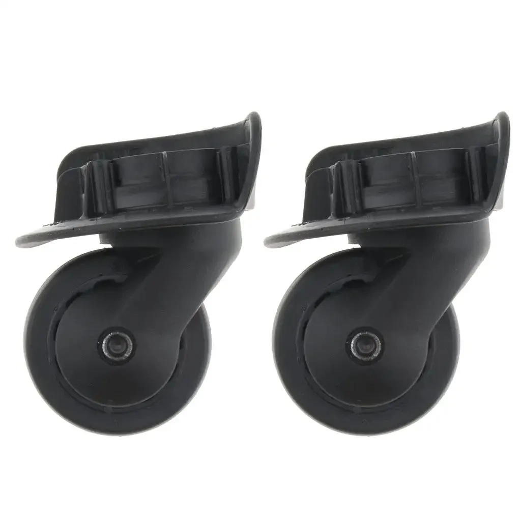 2 Pieces DIY Travel Luggage Left And Right Swivel Coaster Wheels A65-Size S