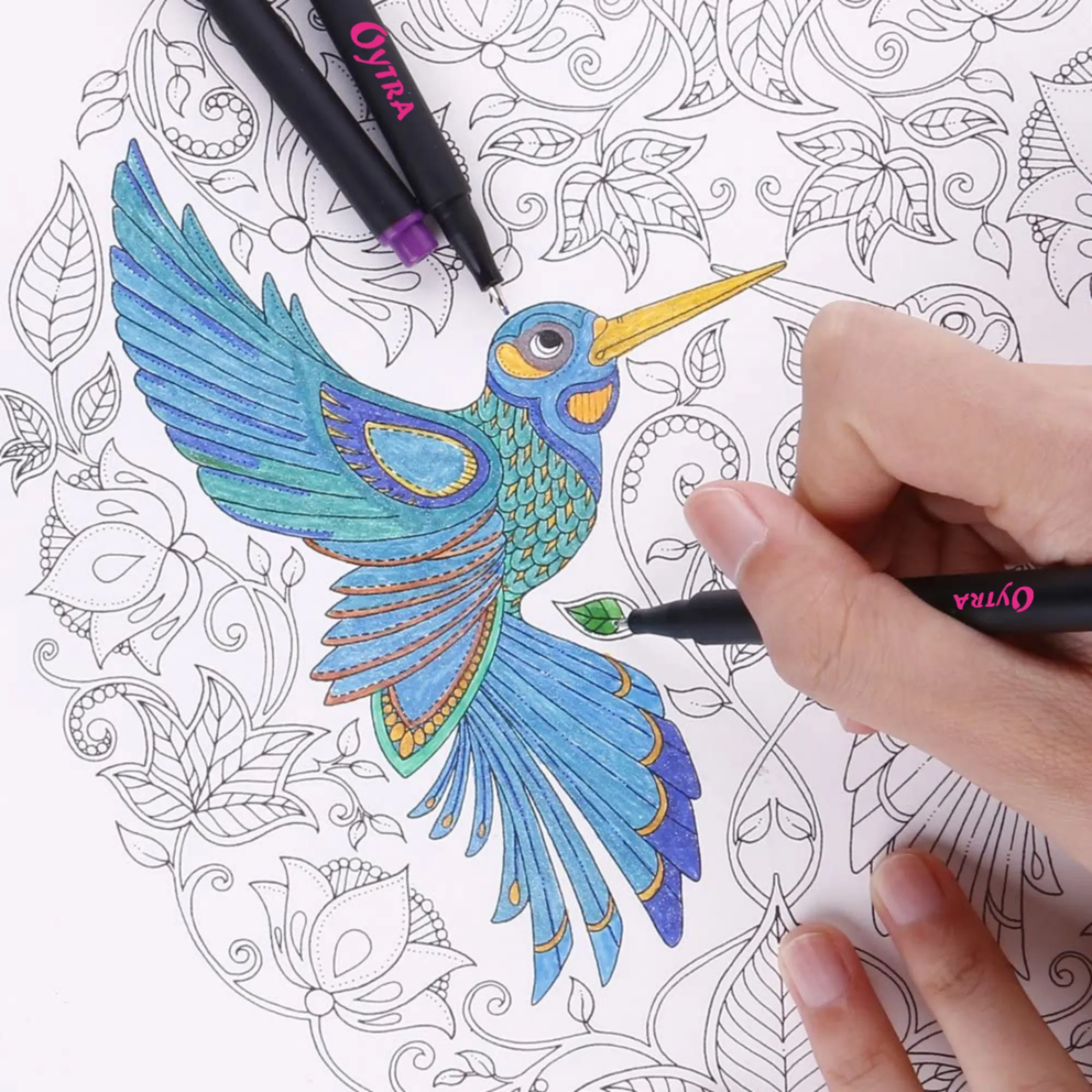 24 Colors Fineliner Coloured Pens Pigment Based 0.4mm