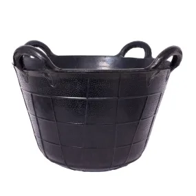 36 Litre Dean Hoist Bucket with 4 Handles - Black Tyre Rubber