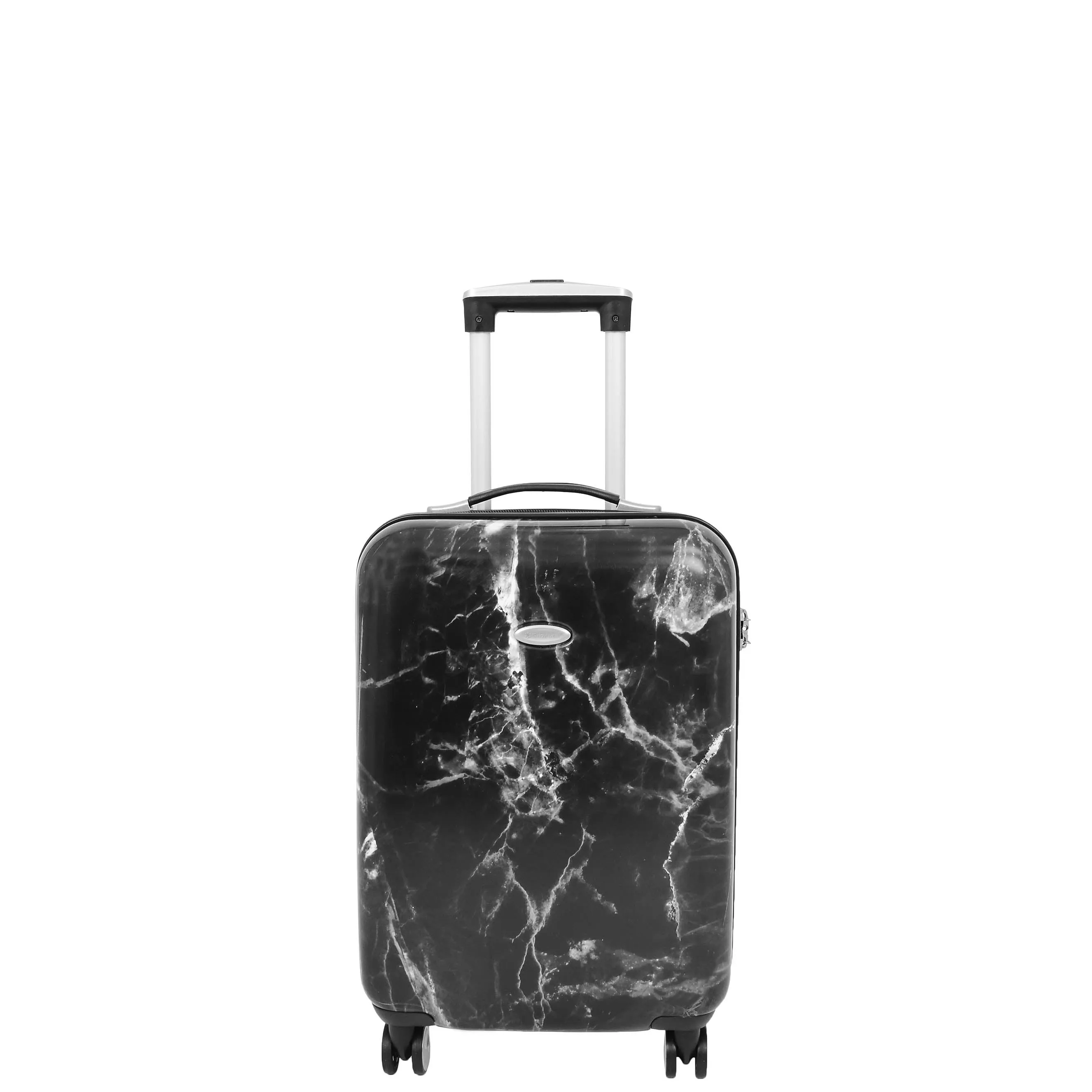 4 Wheel Luggage Hard Shell Expandable Suitcases Black Granite
