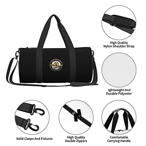 Aac P-40 Warhawk 49fg 7th Fighter Squadron Unisex Adult Sturdy Sport Duffel Large Capacity Luggage Bag Foldable And Removable Travel Duffle Bag