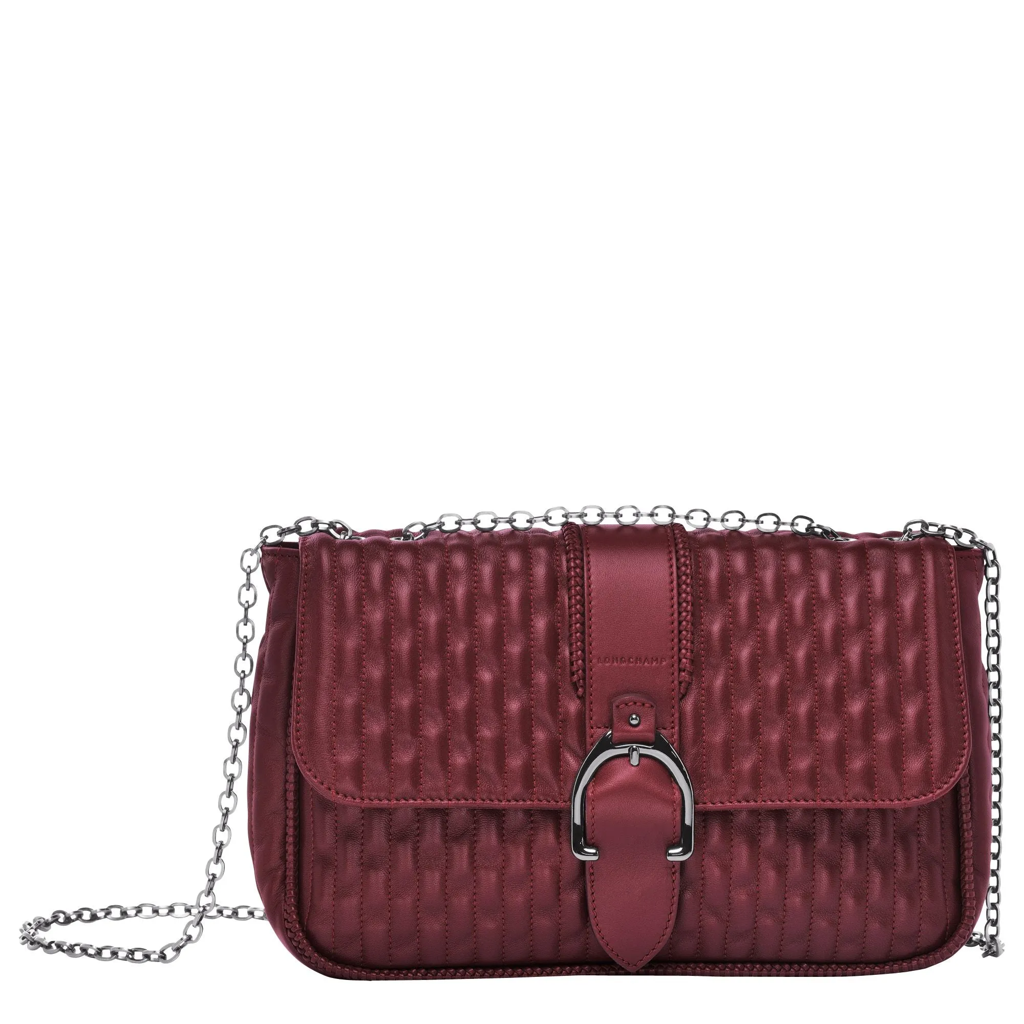 Amazone Matelasse Crossbody Bag - Burgundy