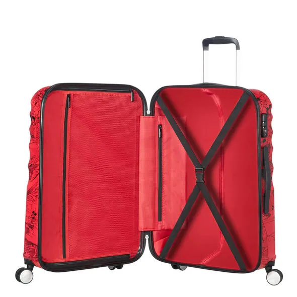 American Tourister WAVEBREAKER-DISNEY MICKEY RED 25" SPINNER MEDIUM