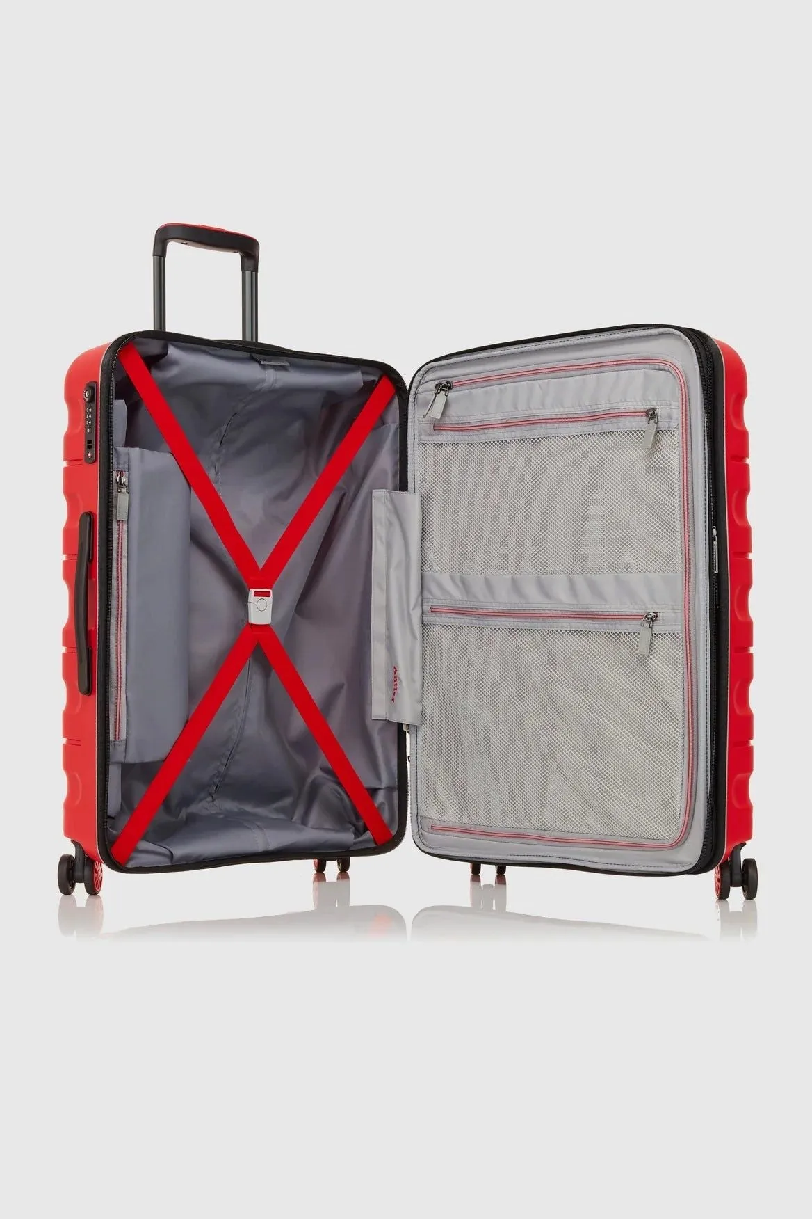 Antler – Lincoln Large 80cm Hardside 4 Wheel Suitcase – Red