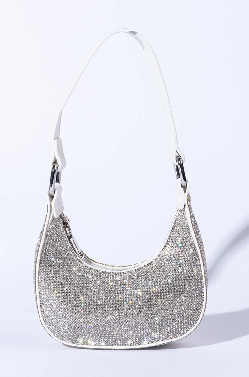 AW FREAK OUT RHINESTONE MINI BAGUETTE