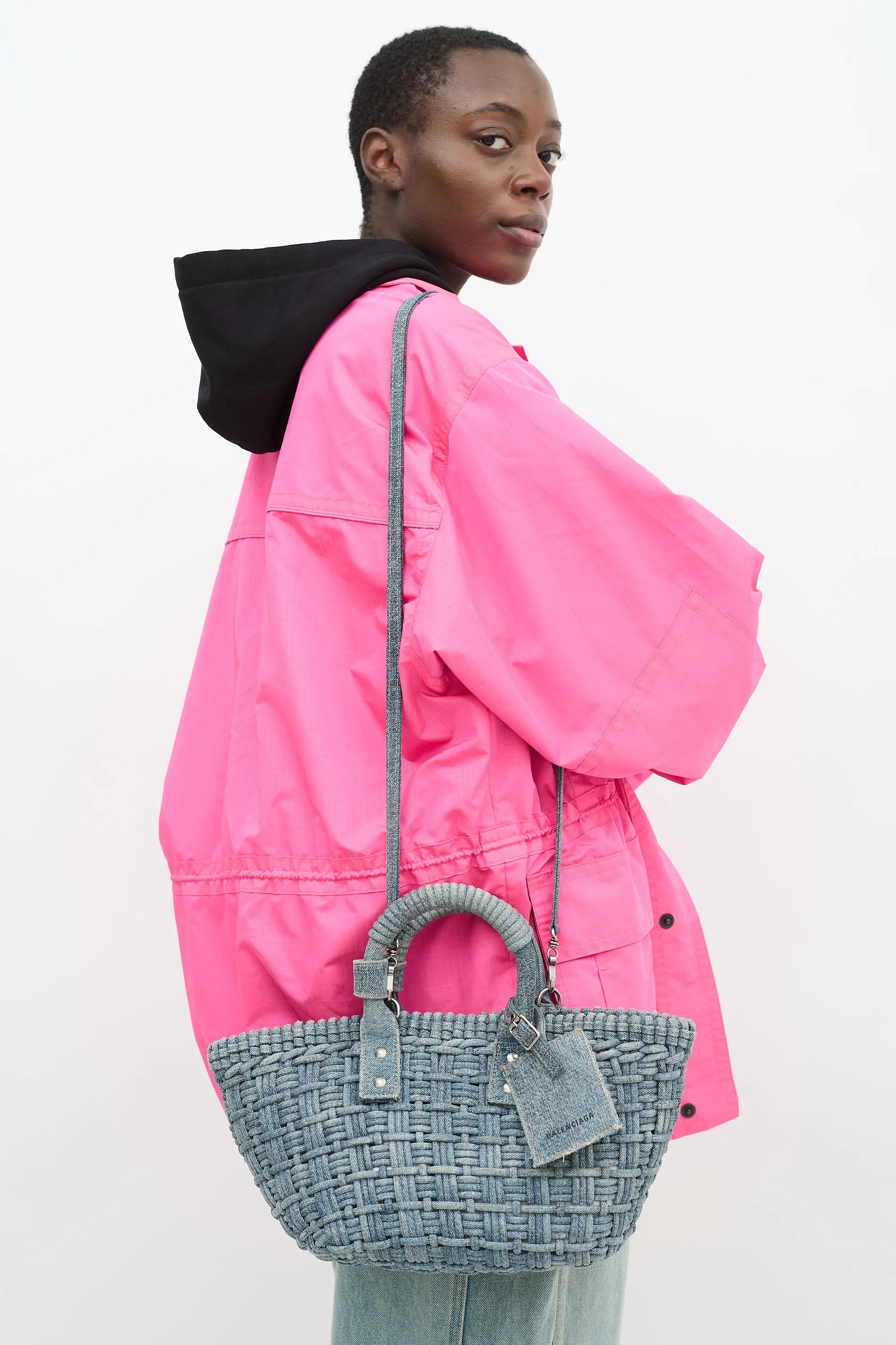 Blue Denim Bistro XS Basket Bag