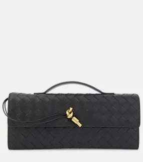 Bottega Veneta Andiamo Intrecciato leather clutch