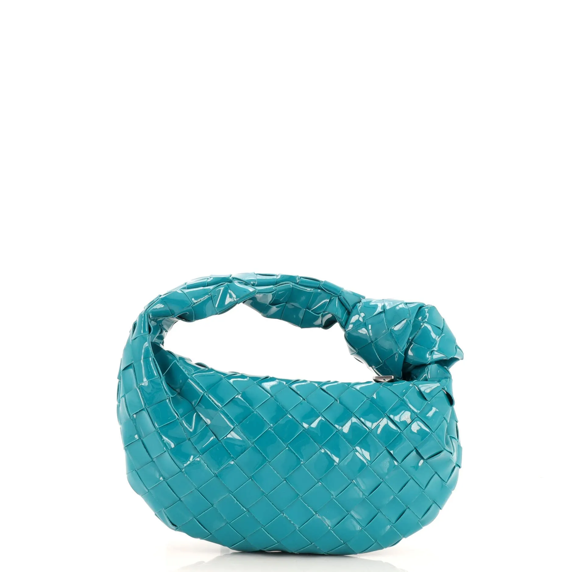 BV Jodie Hobo Intrecciato Patent Mini