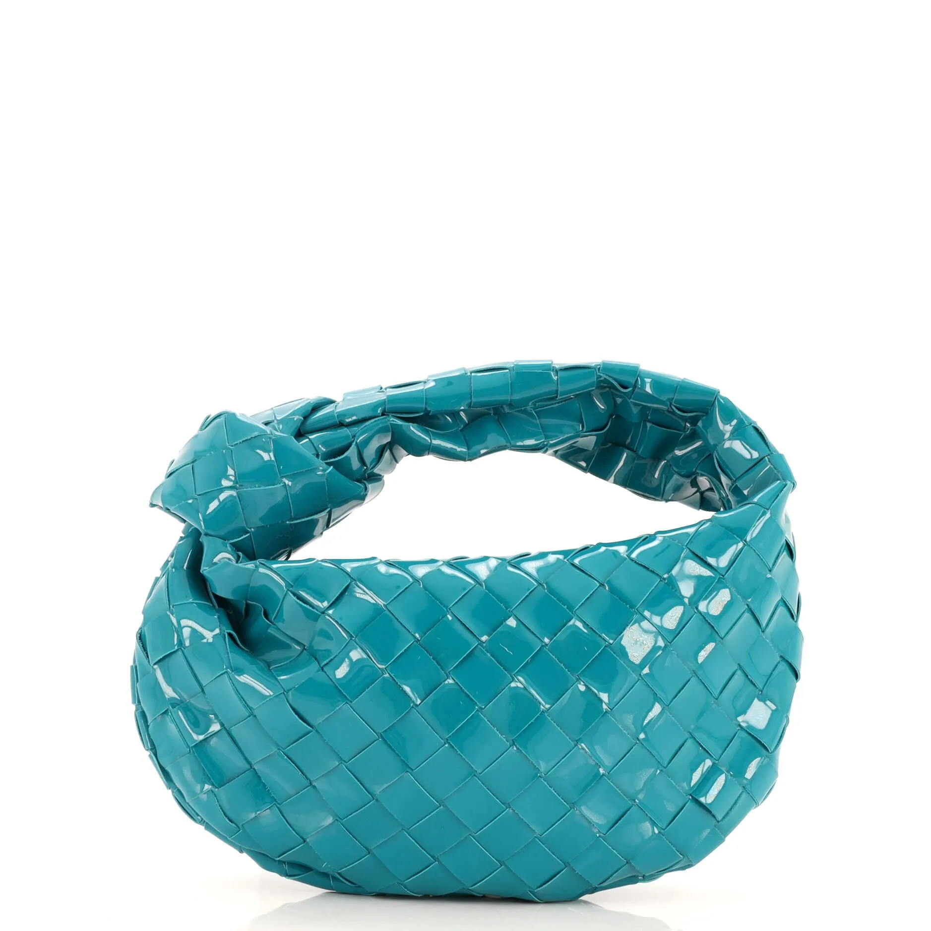 BV Jodie Hobo Intrecciato Patent Mini