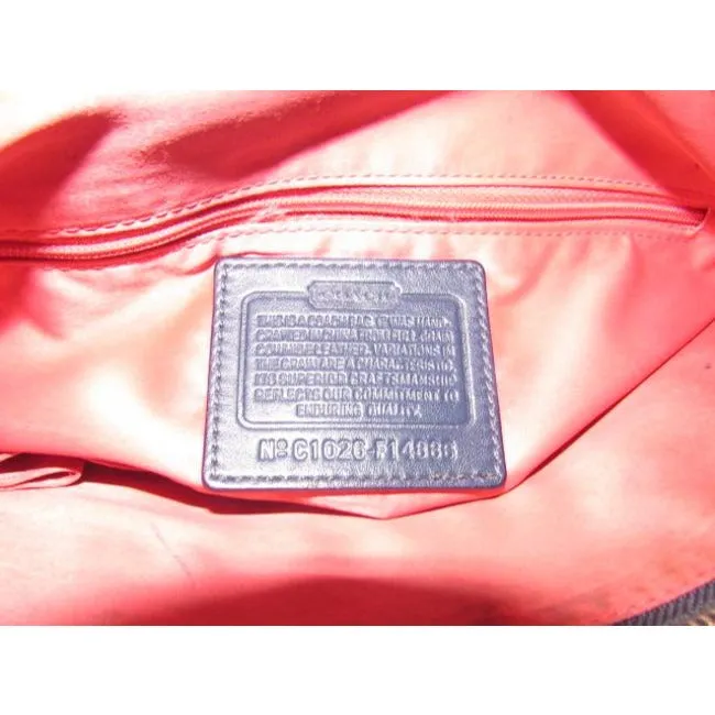 Coach Vintage Pursesdesigner Purses Taupe Buttery Soft Leather And Navy Patent Leather Hobo Bag