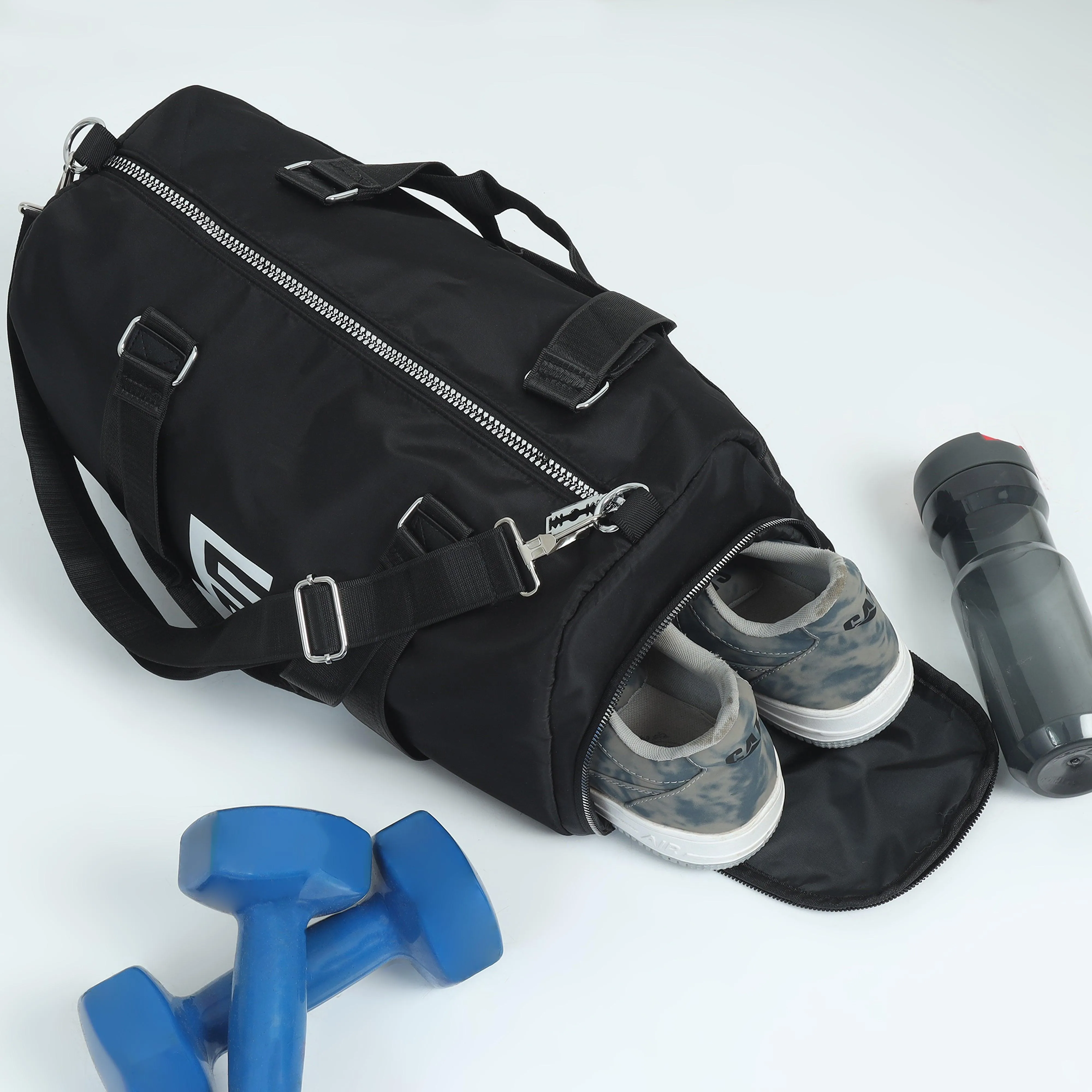 Duffle Gym Bag - Black