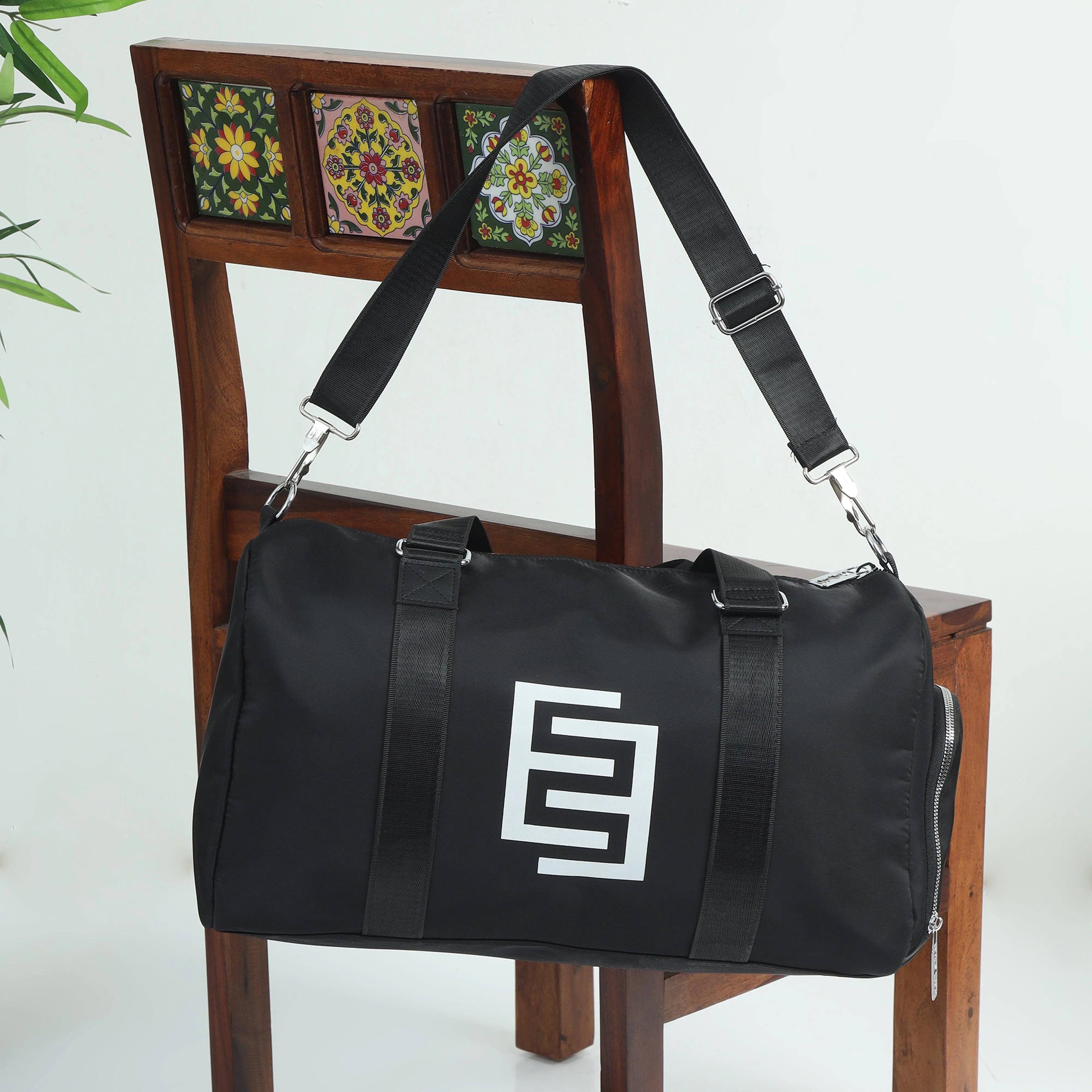 Duffle Gym Bag - Black