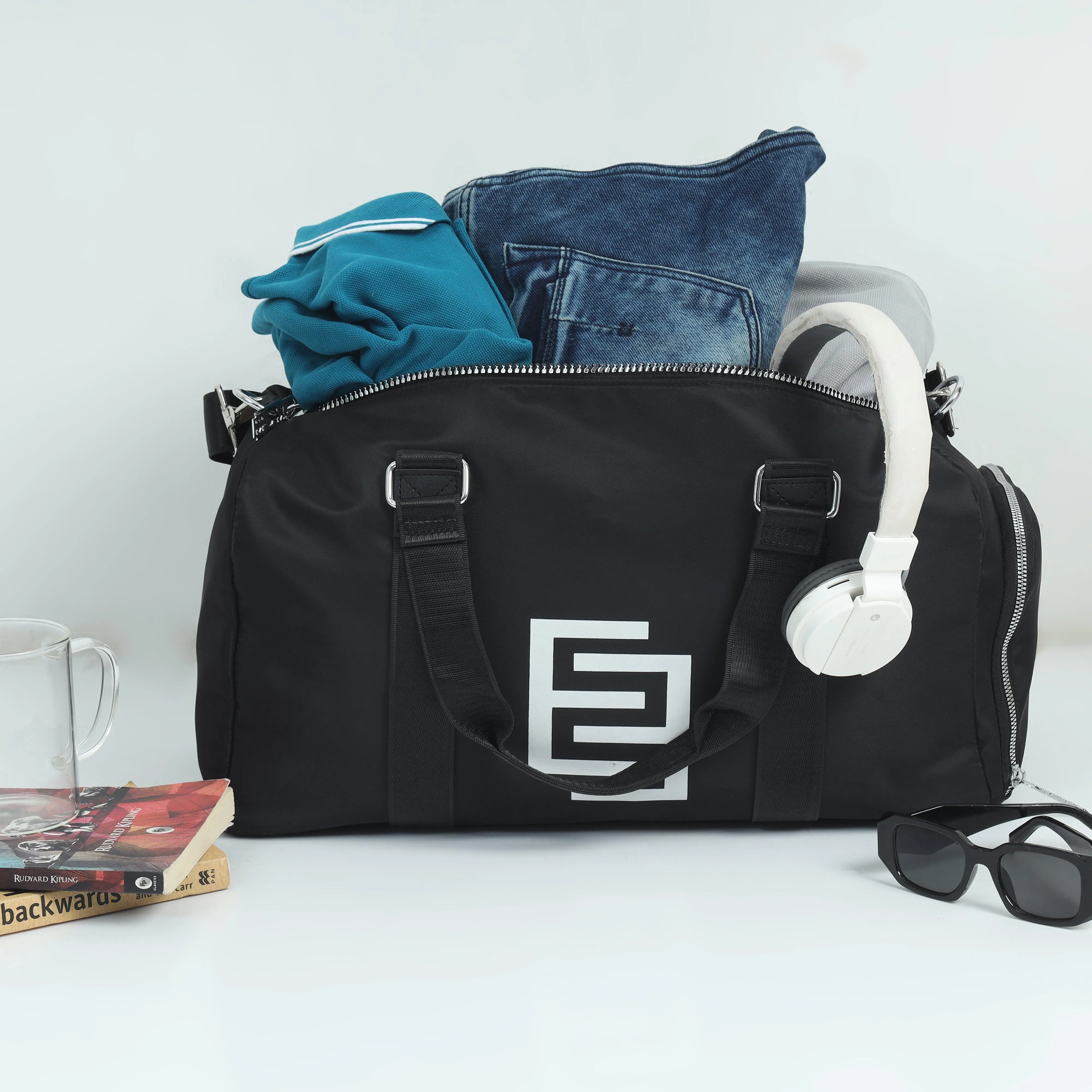 Duffle Gym Bag - Black