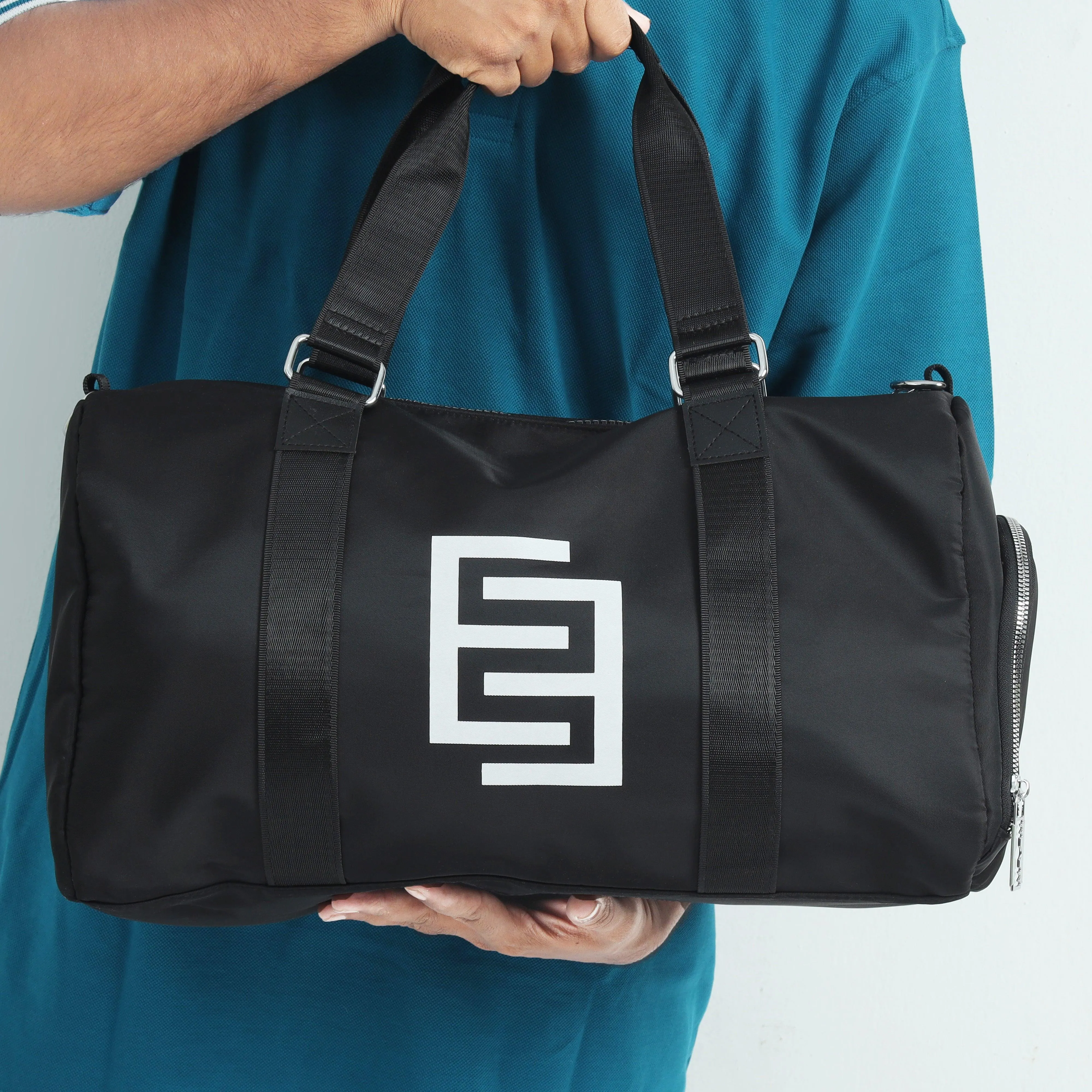 Duffle Gym Bag - Black