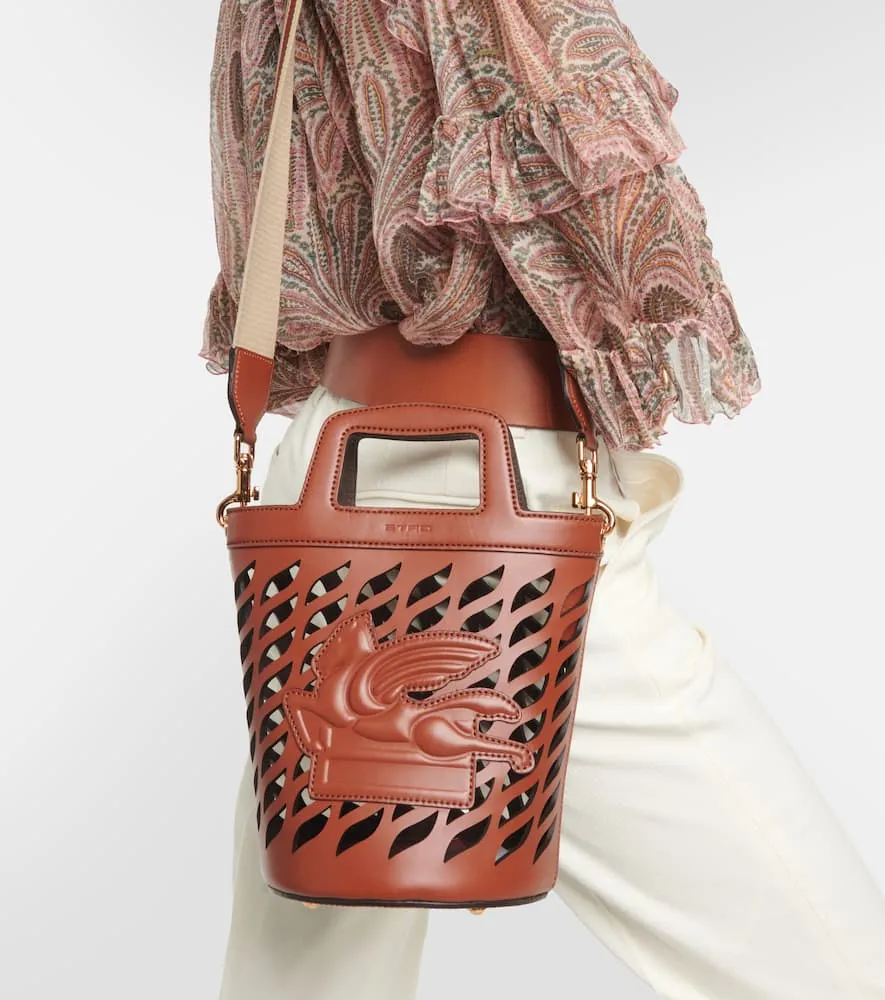 Etro Coffa leather bucket bag