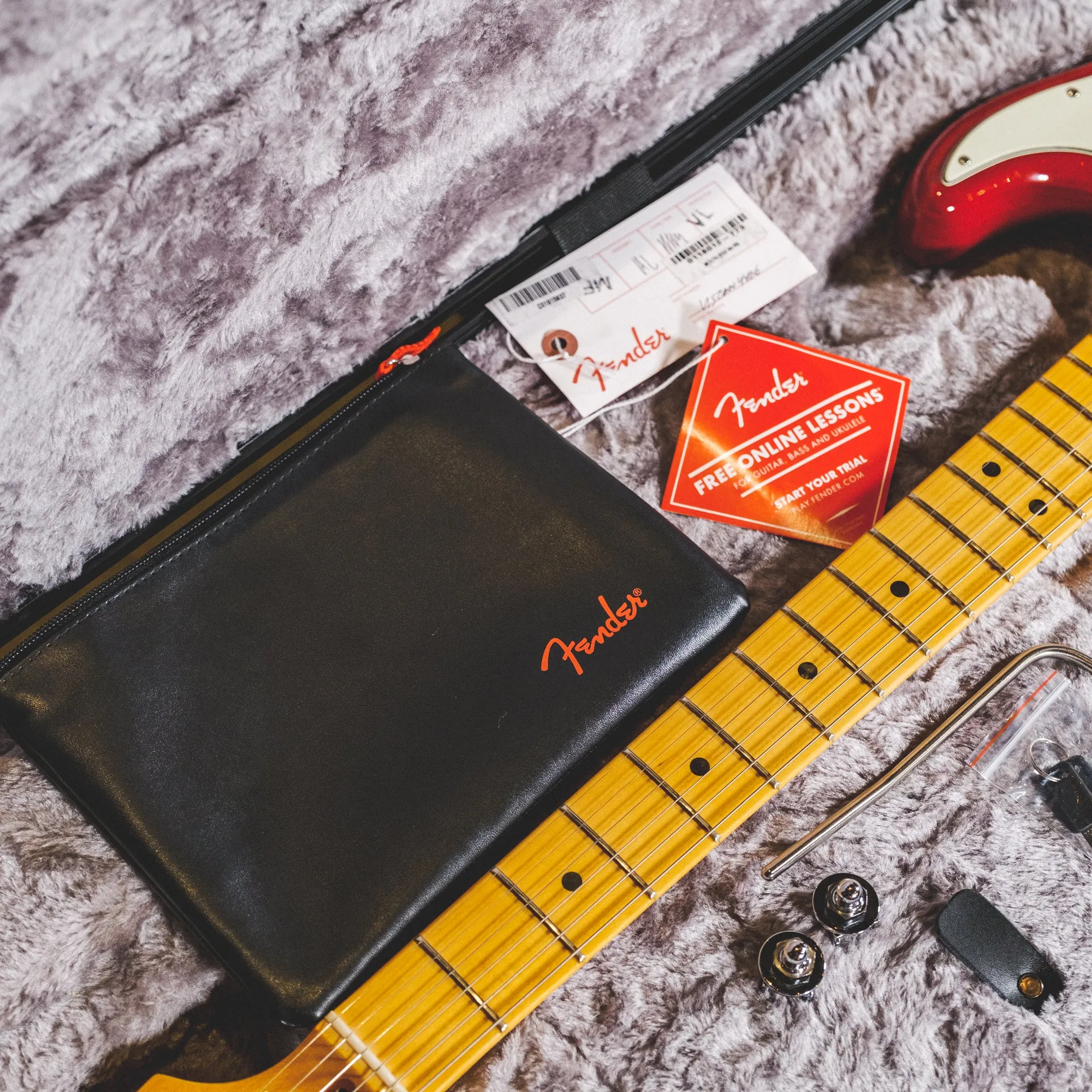 Fender 2020 American Ultra Stratocaster, Plasma Red With OHSC - Used