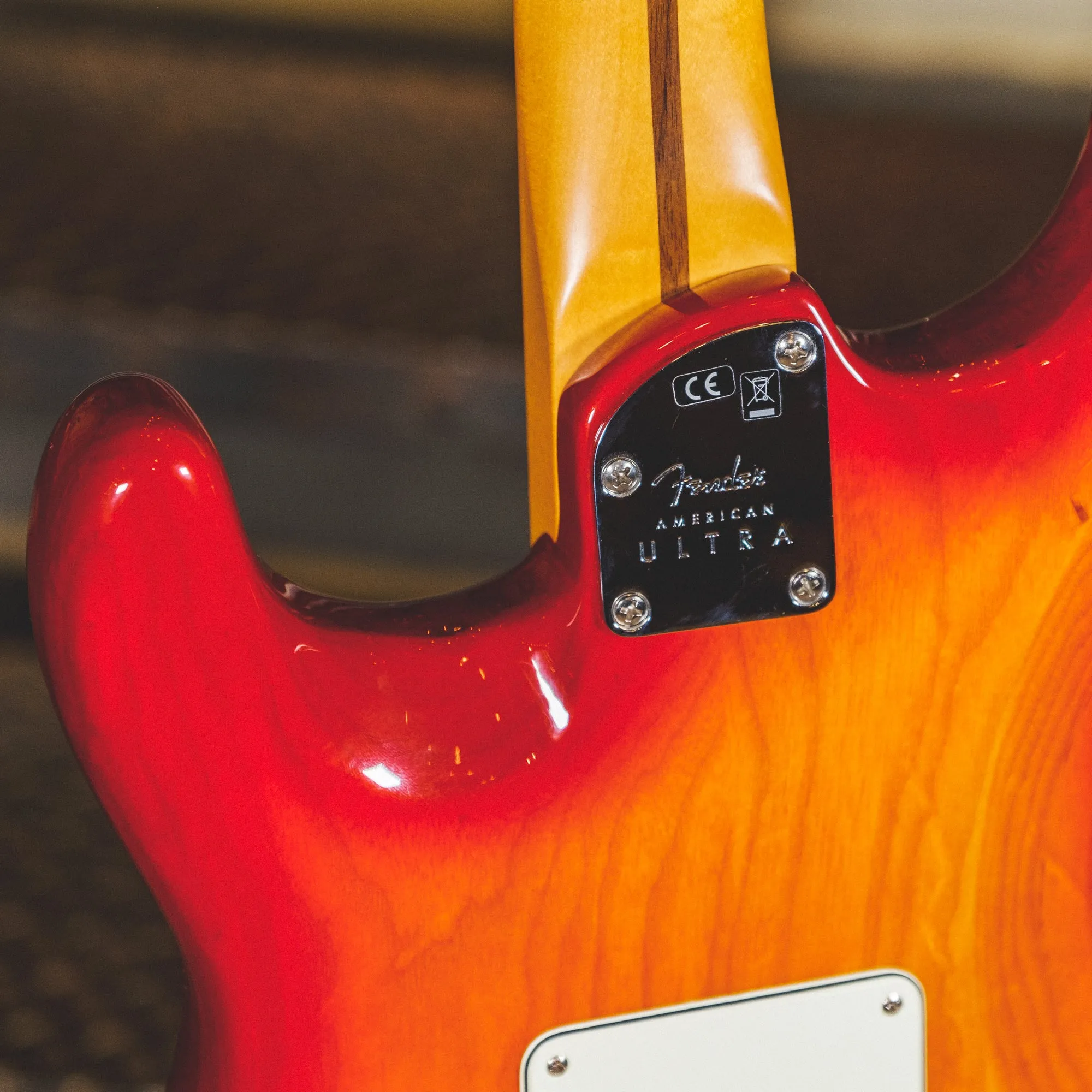 Fender 2020 American Ultra Stratocaster, Plasma Red With OHSC - Used