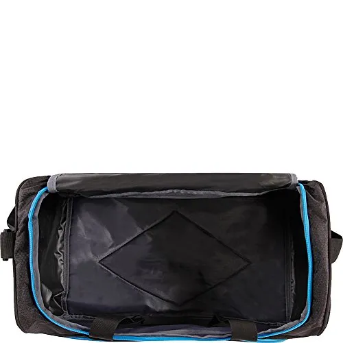 Fila Fastpace Small Sports Duffel Gym Bag, Black/Blue, One Size
