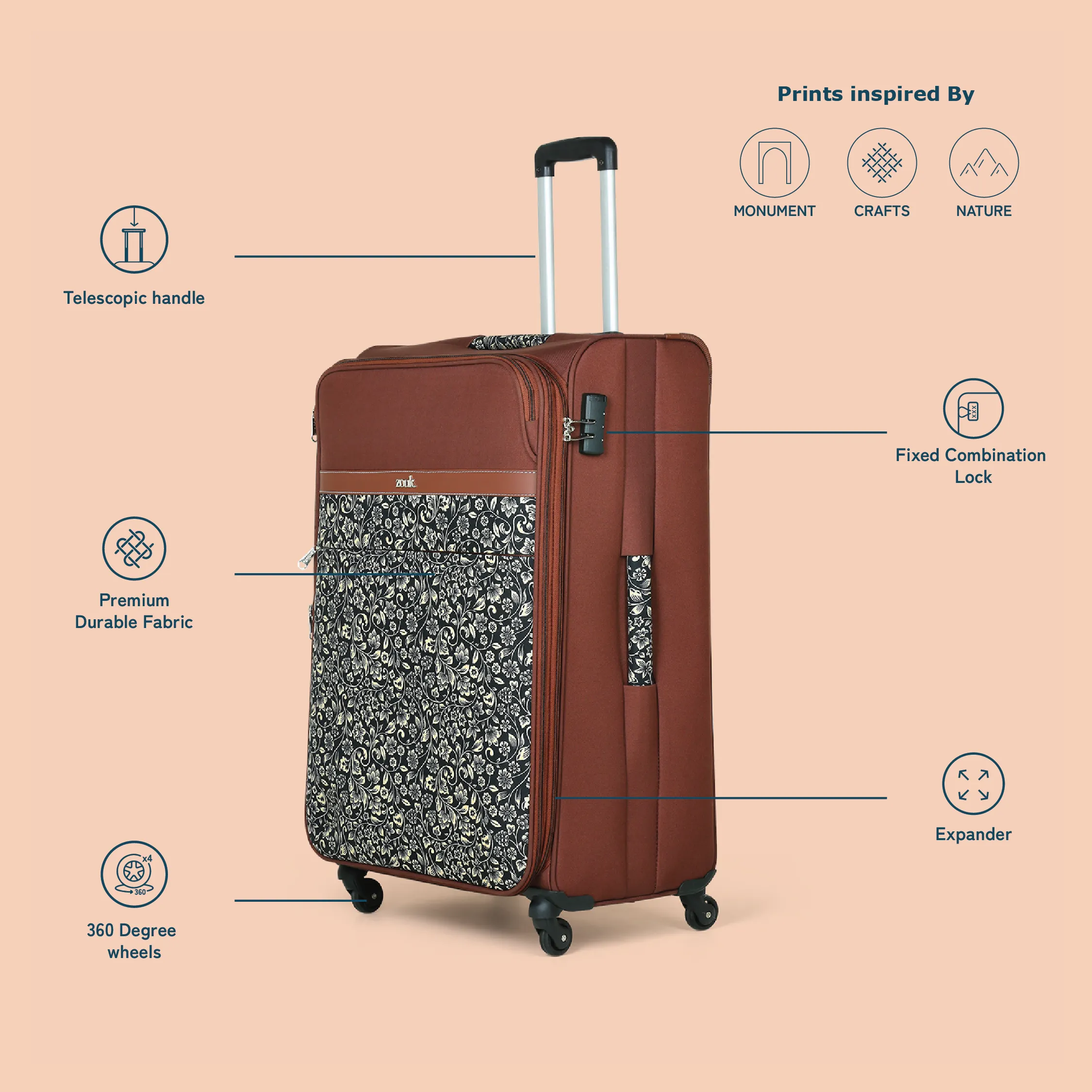 FloMotif Avasa Trolley Bag