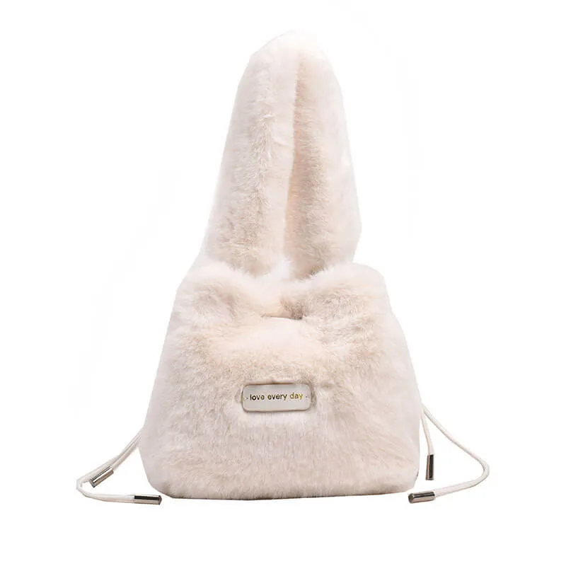 Fur Puffy Women'S Drawstring Bucket Bags-Showtown
