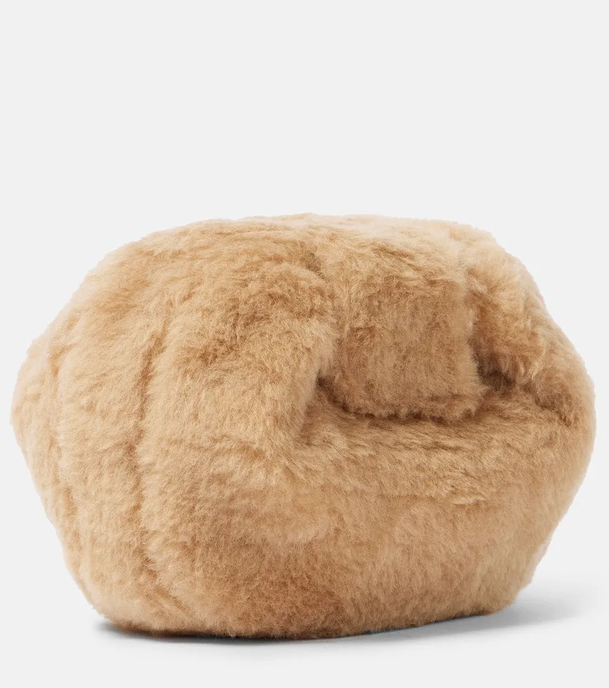 Gabriela Hearst Soft Demi faux shearling clutch