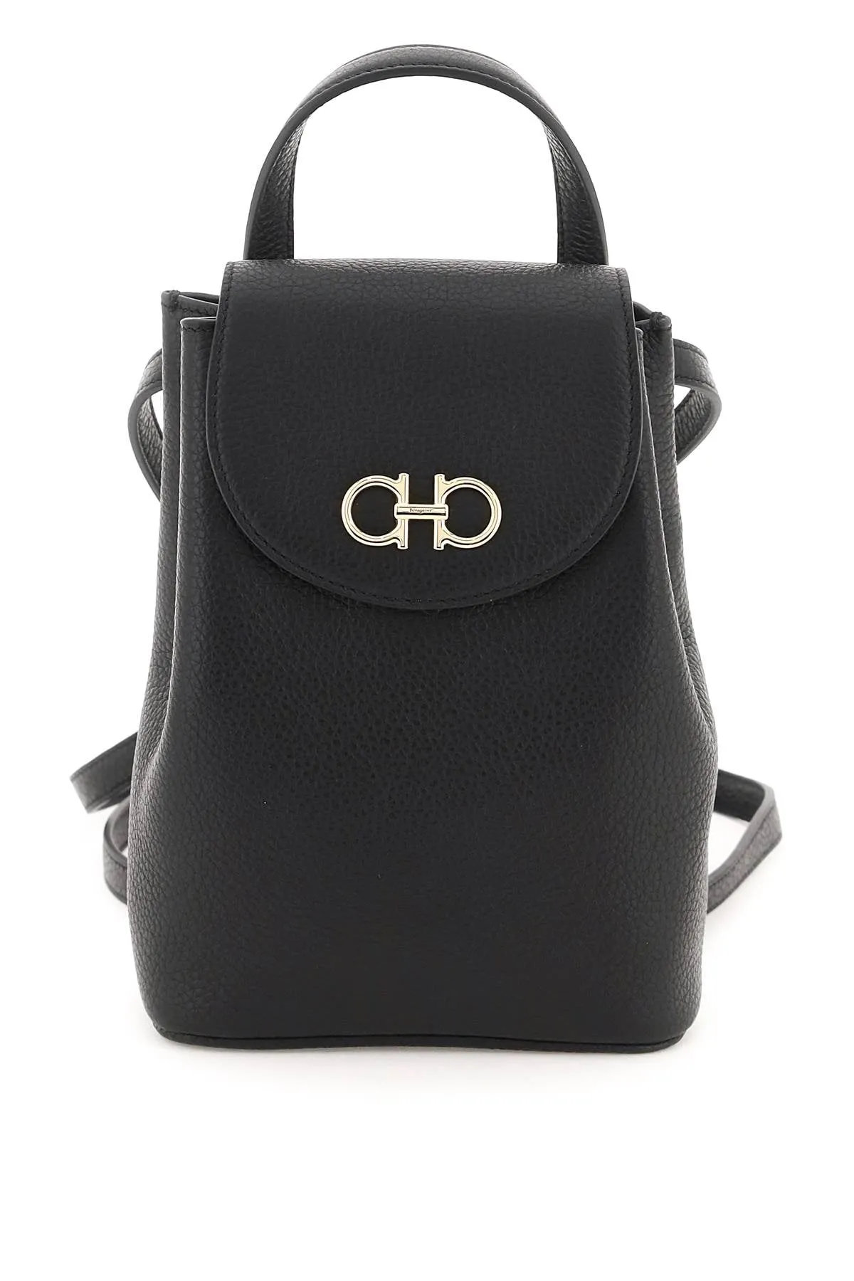 gancini mini leather backpack