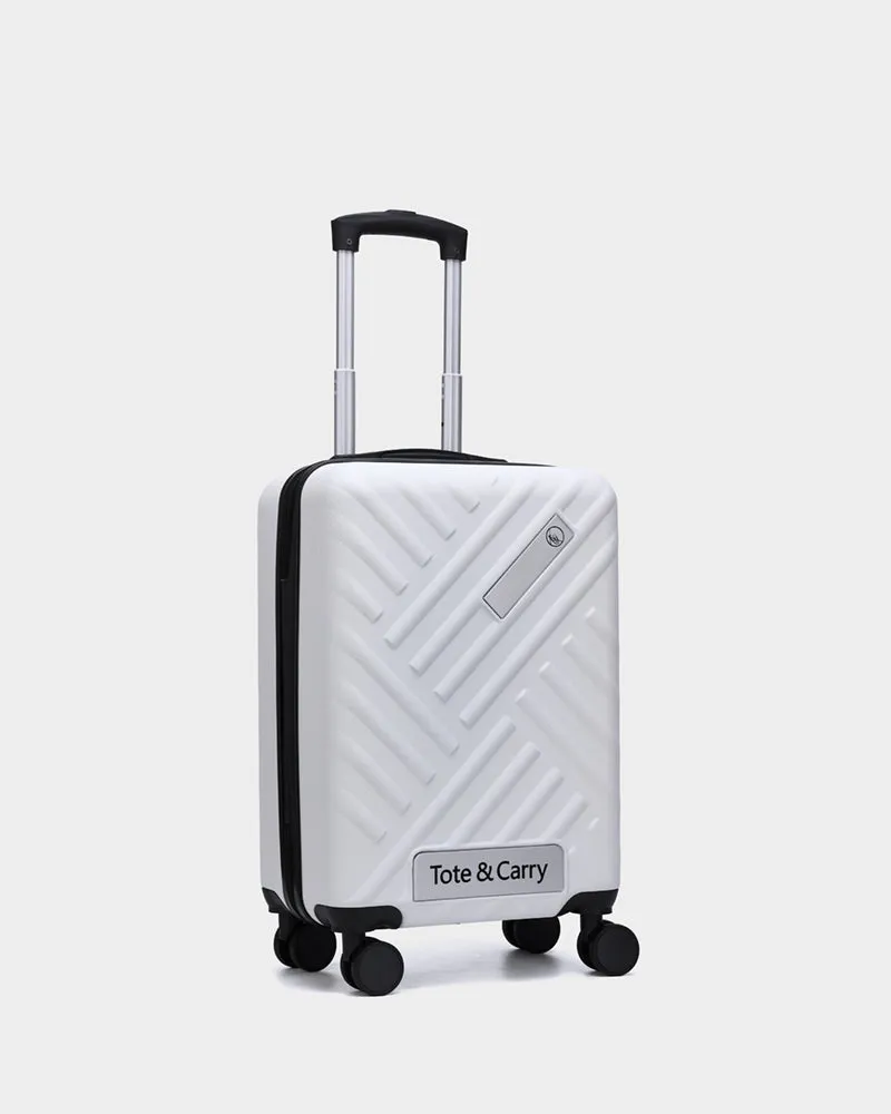 Hard Case 3 Piece Luggage Set in White