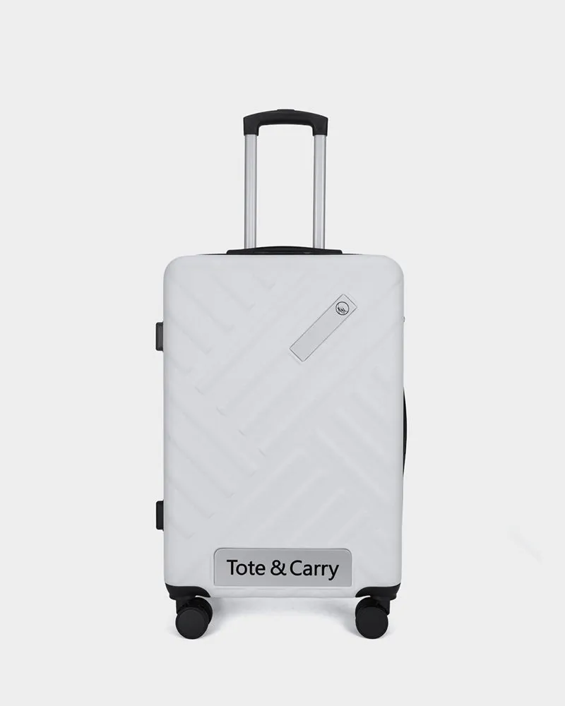Hard Case 3 Piece Luggage Set in White