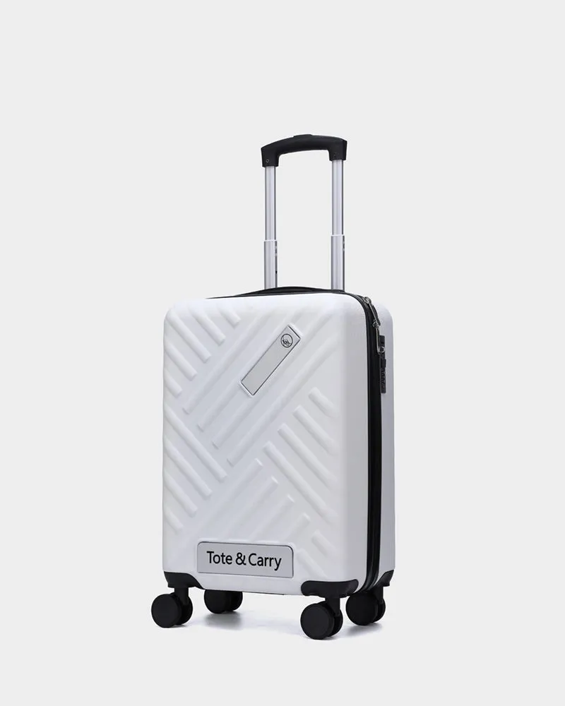 Hard Case 3 Piece Luggage Set in White