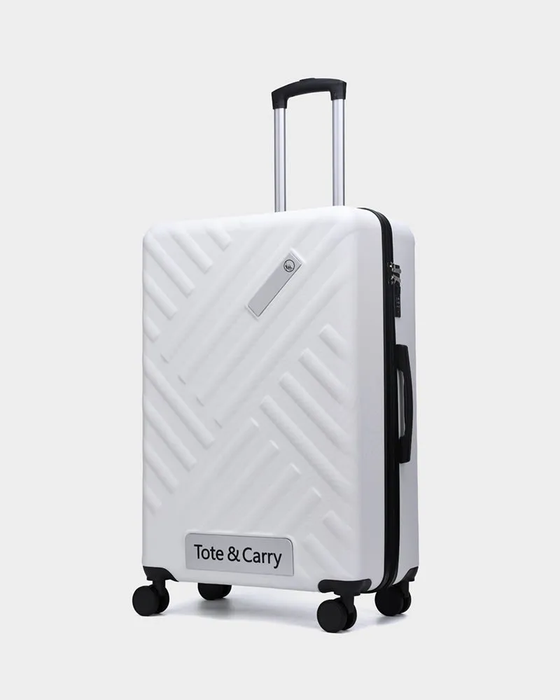 Hard Case 3 Piece Luggage Set in White