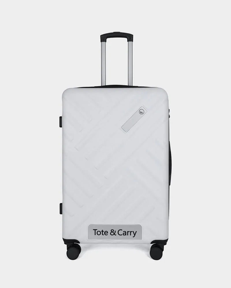 Hard Case 3 Piece Luggage Set in White