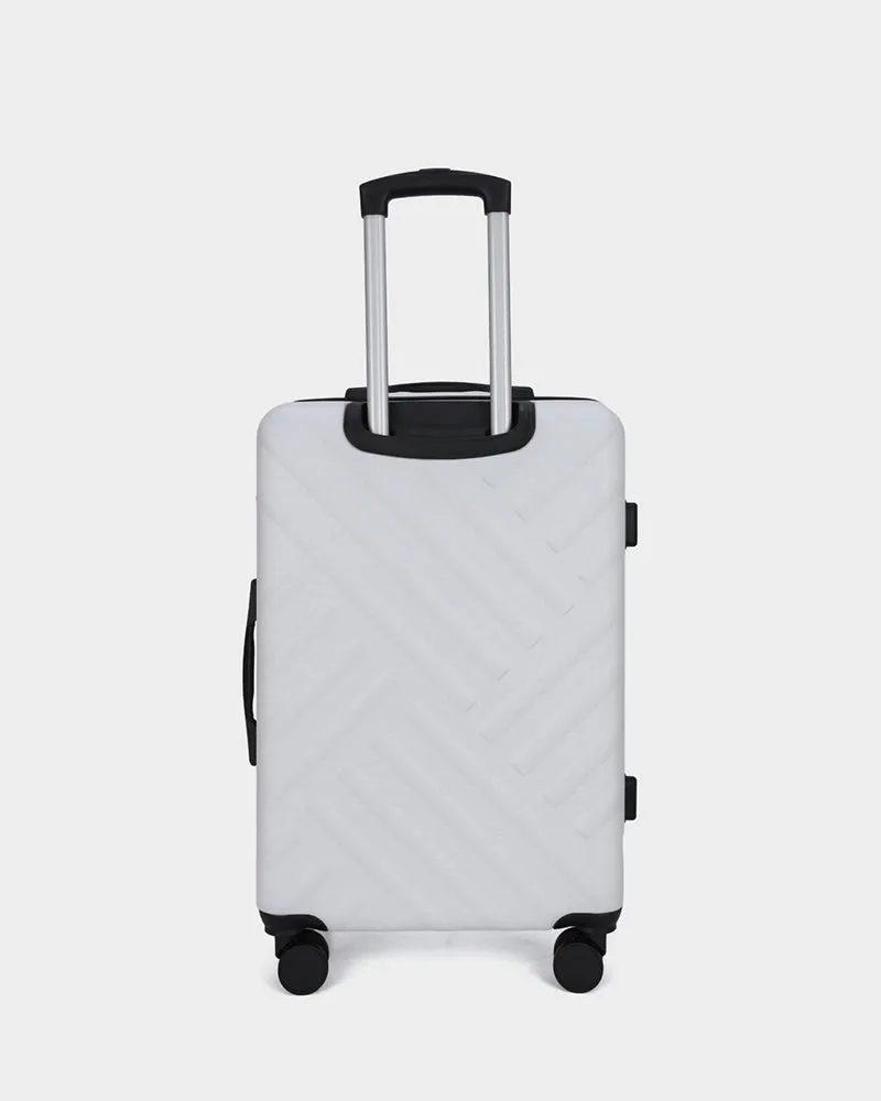 Hard Case 3 Piece Luggage Set in White