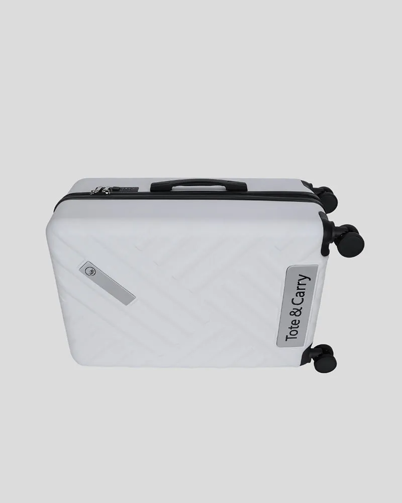 Hard Case 3 Piece Luggage Set in White