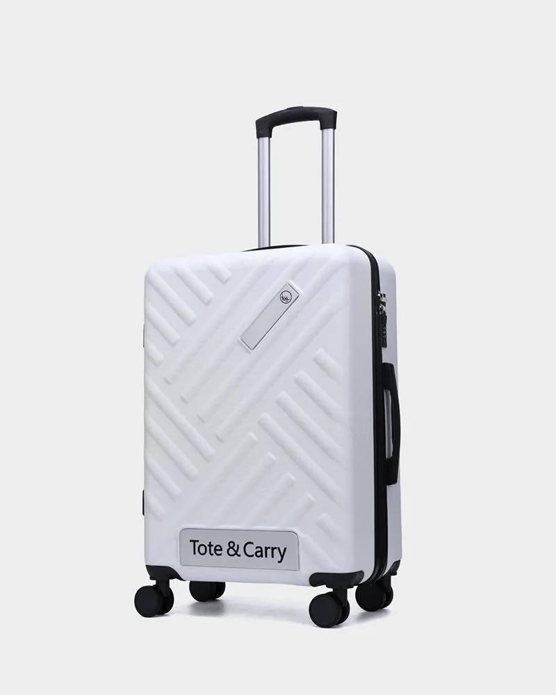 Hard Case 3 Piece Luggage Set in White