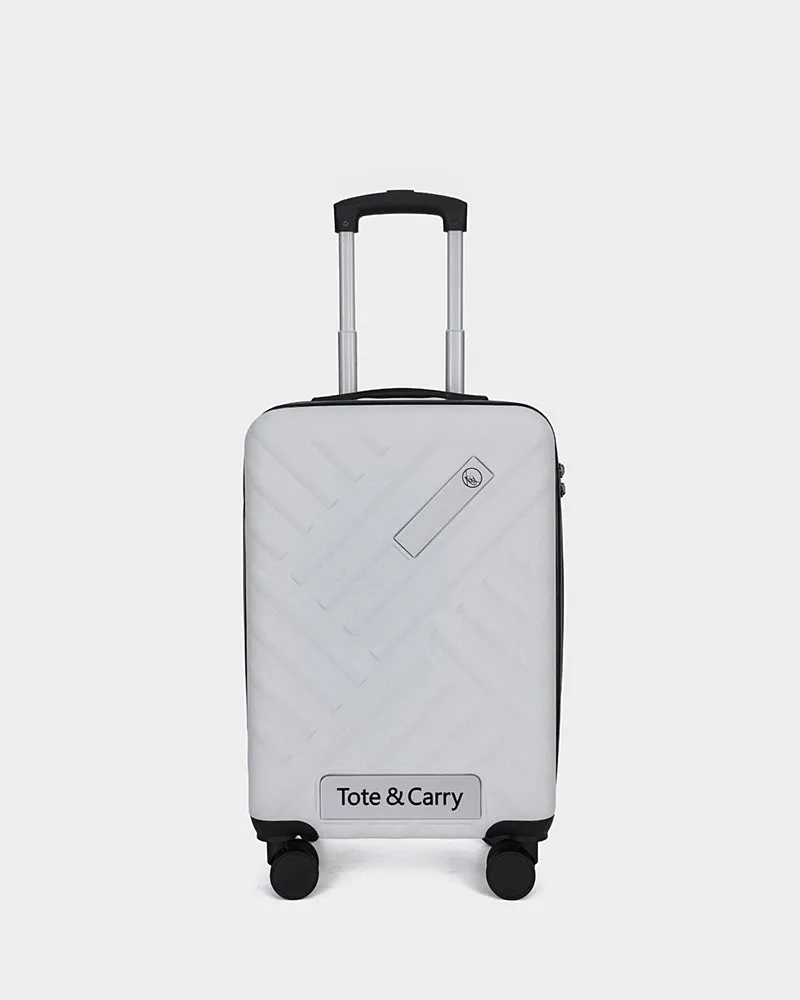 Hard Case 3 Piece Luggage Set in White