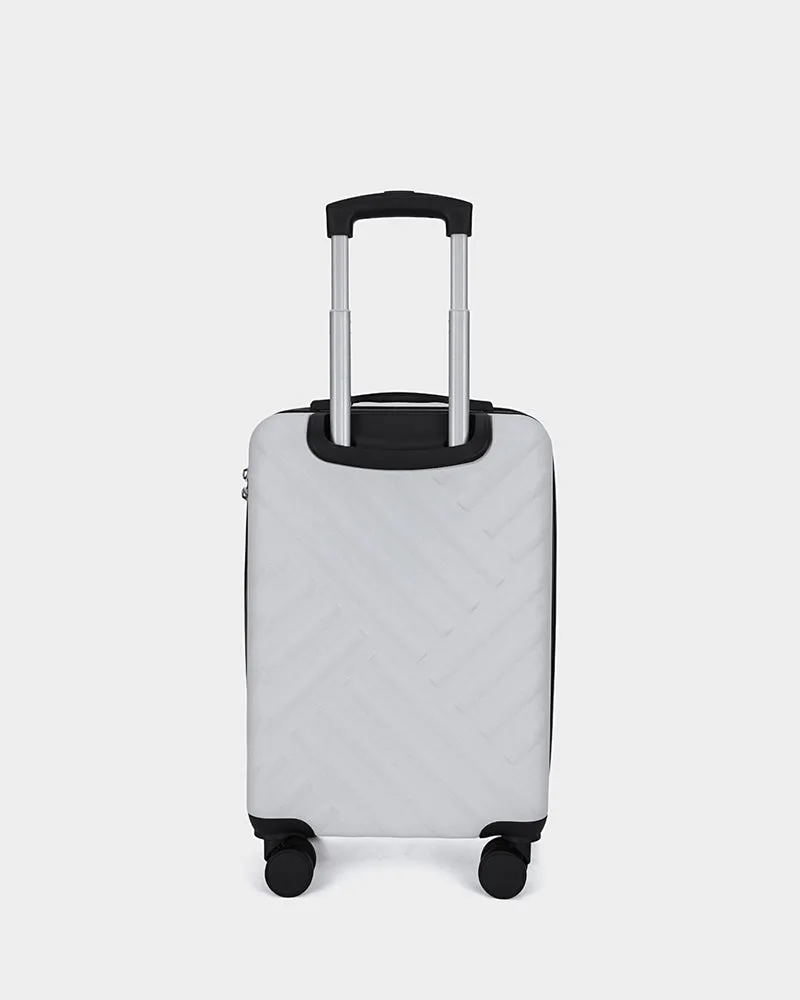 Hard Case 3 Piece Luggage Set in White