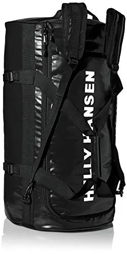 Helly Hansen Classic Duffel Bag With Backpack Straps, 990 Black, 90-Liter (X-Large)