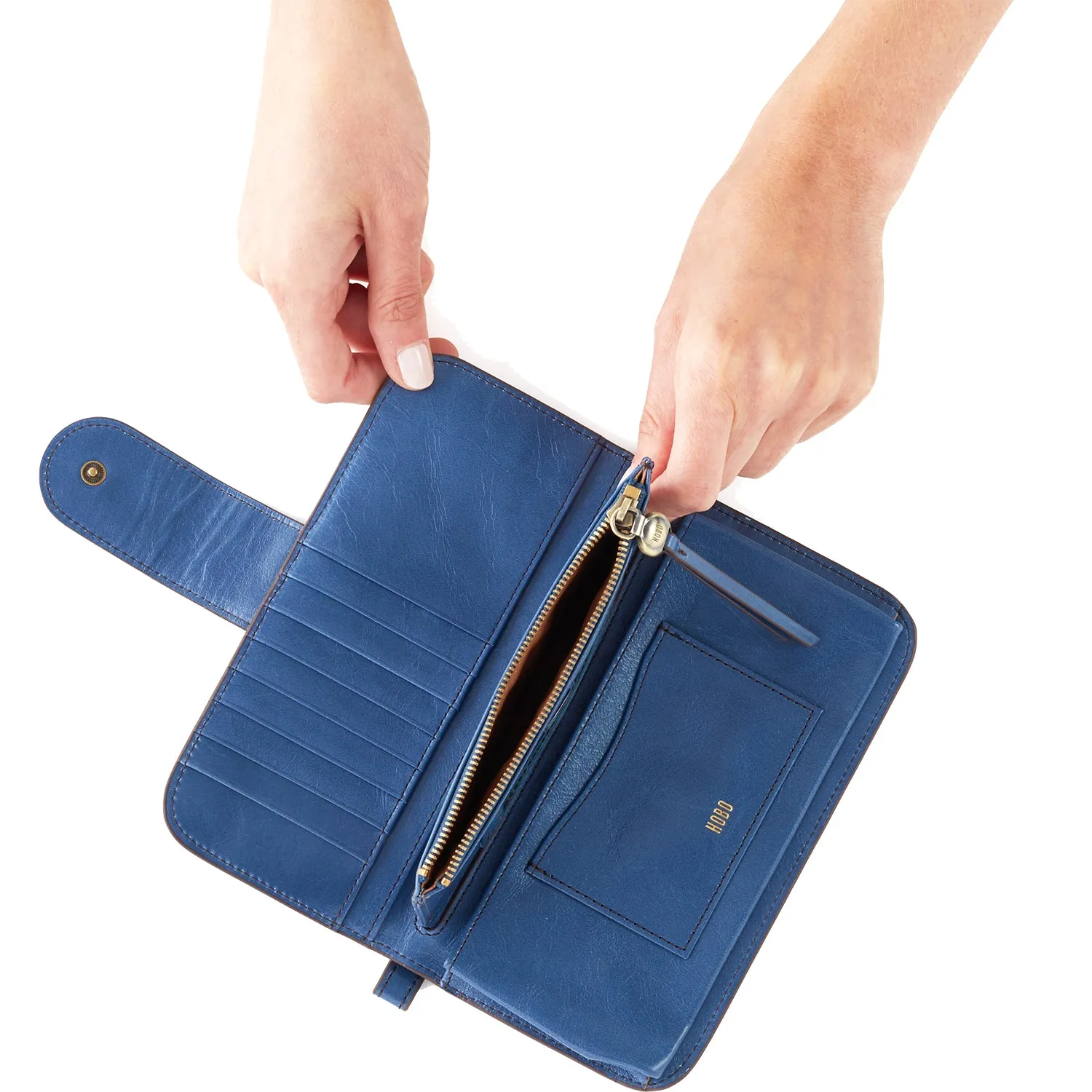 Hobo Ponder Atlantis Blue Vintage Hide Leather