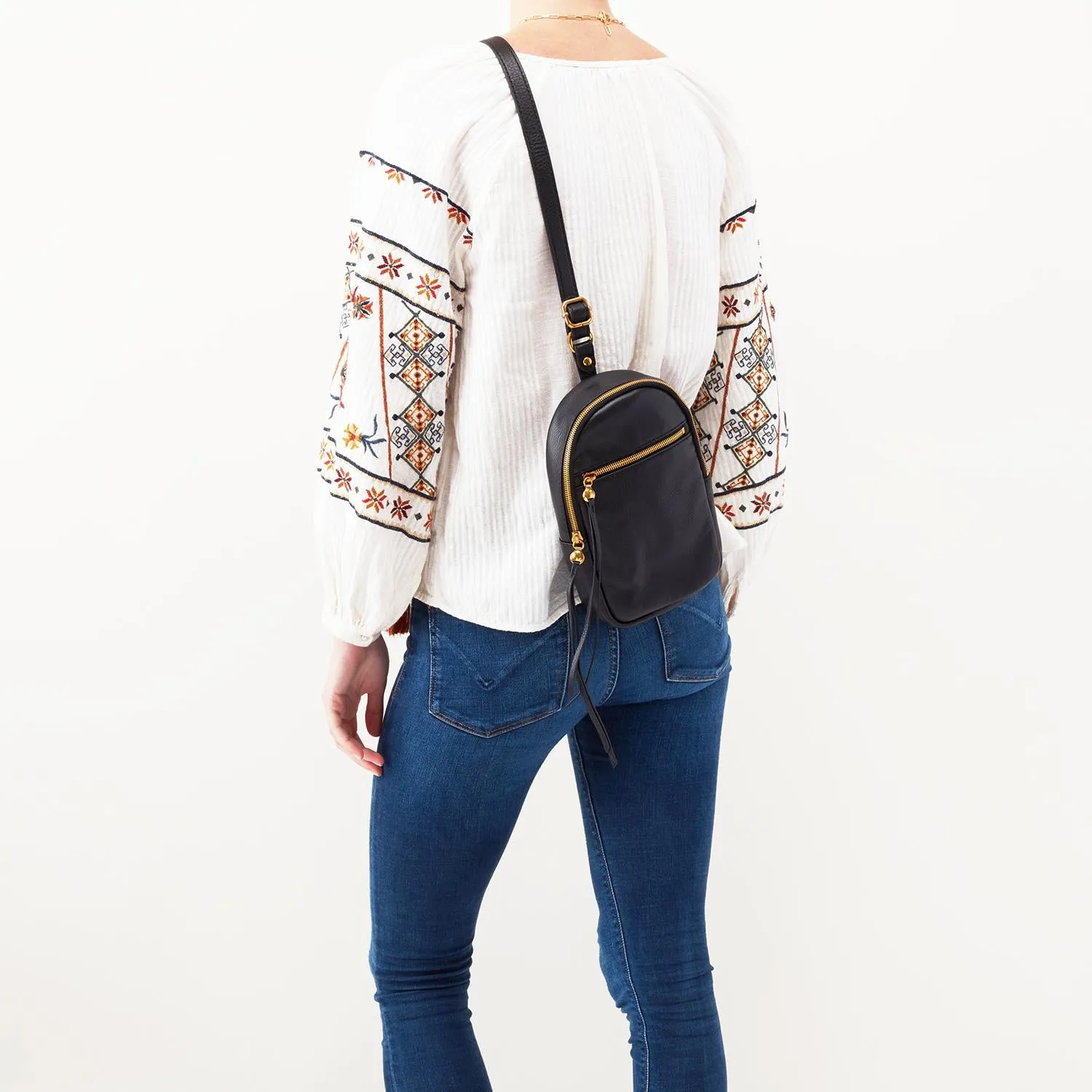 Hobo Ryder Black Velvet Hide Leather