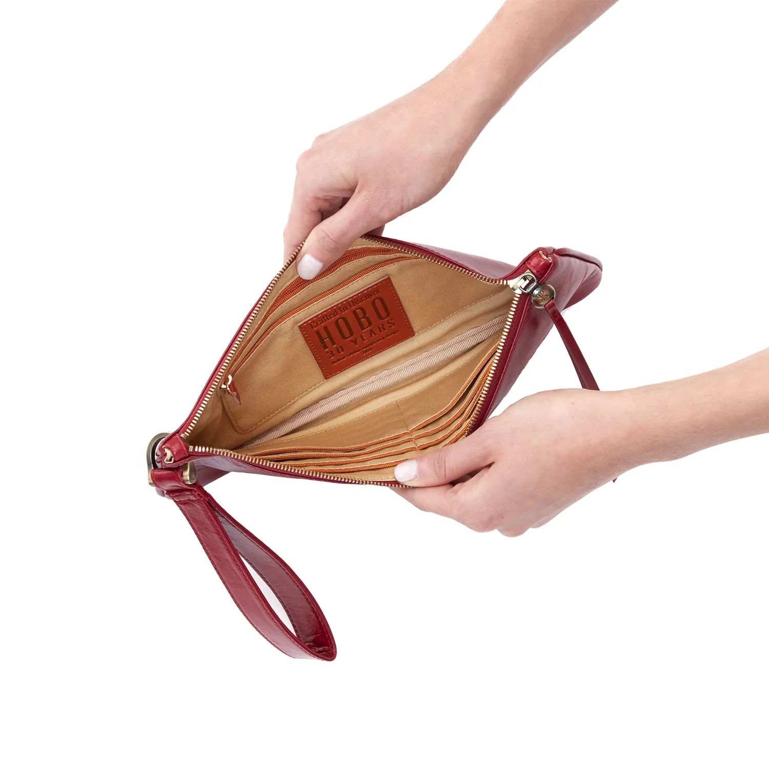 Hobo Zoe Cardinal Vintage Leather