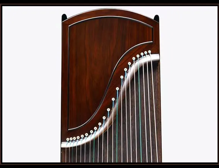 LANDTOM Professional/Concert Ebony Guzheng (163cm) of Plain style for senior, specialists, beginner with a buget