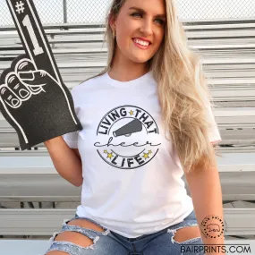 Living That Cheer Mom Life Tshirt
