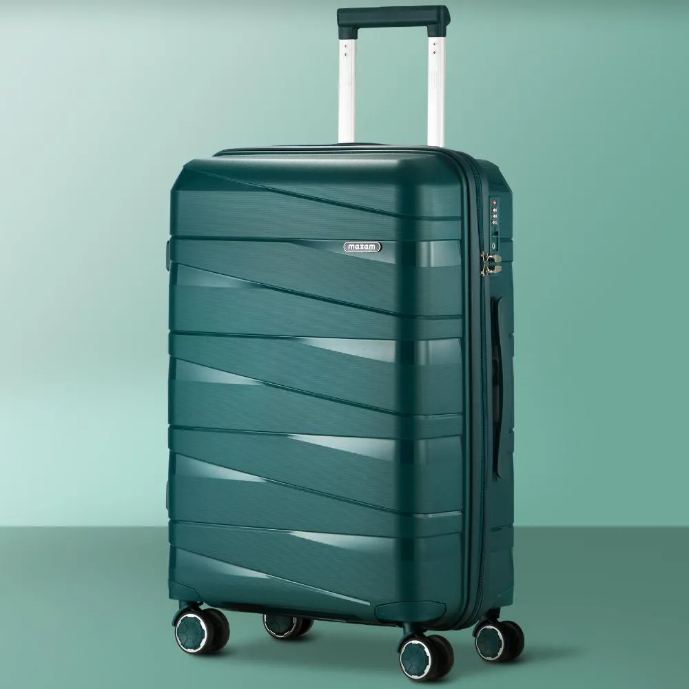 Mazam 28" Luggage Set Travel TSA Lock PP Case Green