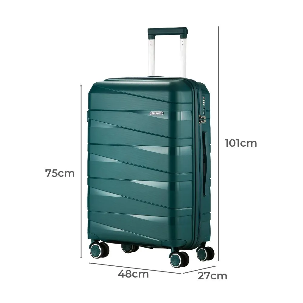 Mazam 28" Luggage Set Travel TSA Lock PP Case Green