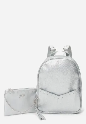 Metallic Pocket Mini Backpack