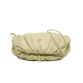 Mini Pouch In Light Yellow Calf Leather GHW