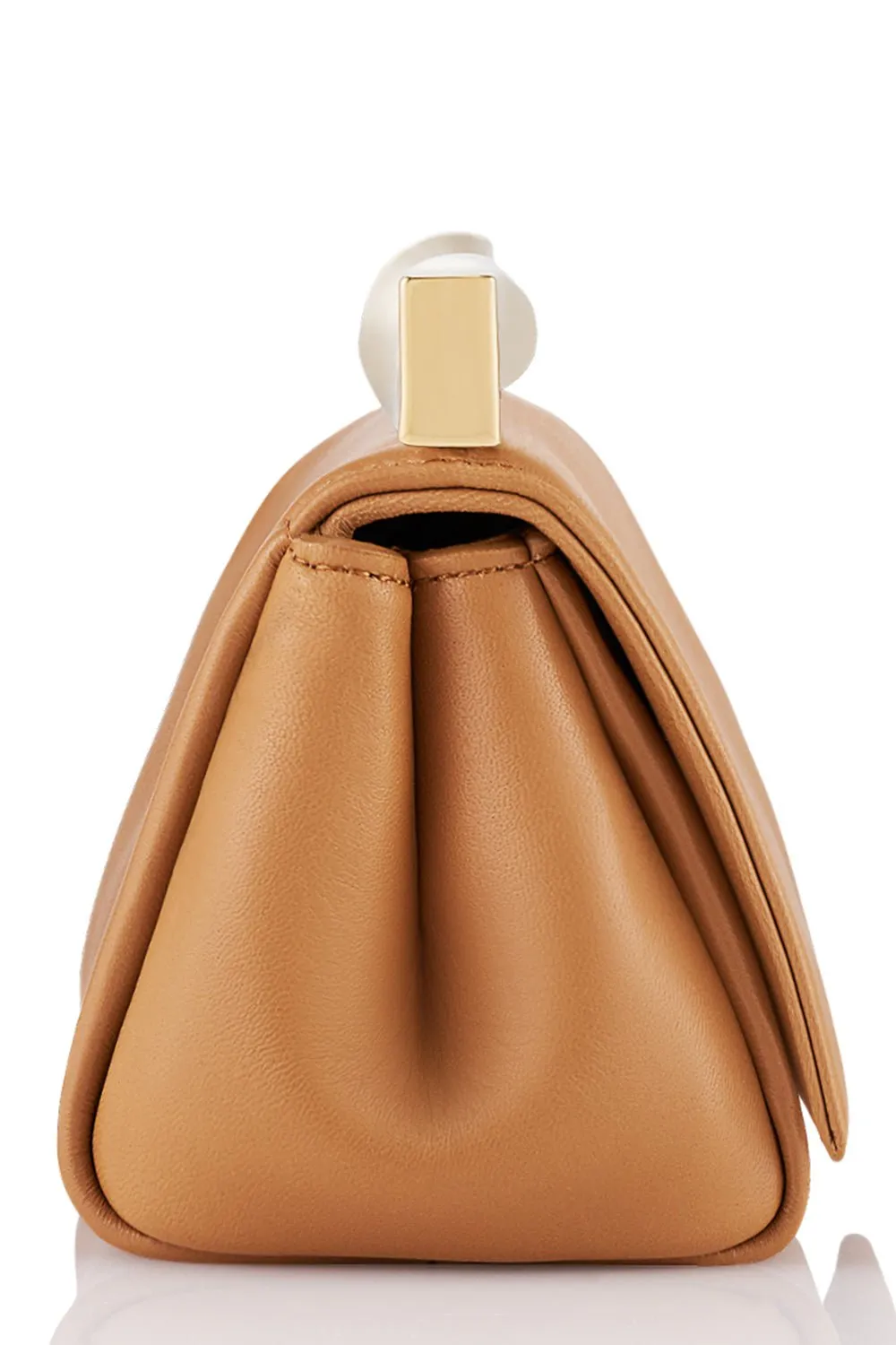 Mini Twist Clutch - Praline