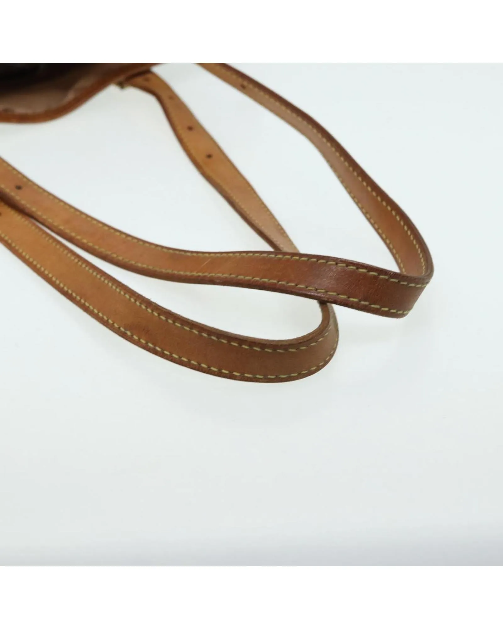 Monogram Canvas Shoulder Bag with Adjustable Strap and Authentic Detailing